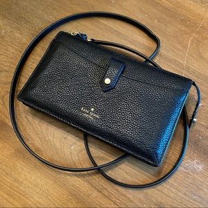 Black Kate Spade Crossbody Wallet